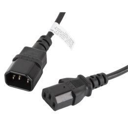 CABLE ALARGADOR LANBERG ALIMENTACION CPU IEC320 C13 H/IEC320 C14 M 1.8M