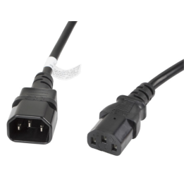 CABLE ALARGADOR LANBERG ALIMENTACION CPU IEC320 C13 H/IEC320 C14 M VDE 3M