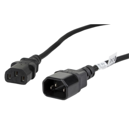 CABLE ALARGADOR LANBERG ALIMENTACION CPU IEC320 C13 H/IEC320 C14 M VDE 1.8M