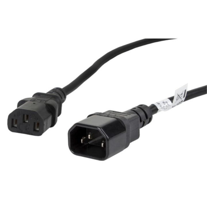 CABLE ALARGADOR LANBERG ALIMENTACION CPU IEC320 C13 H/IEC320 C14 M VDE 1.8M