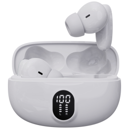 AURICULARES BLUETOOTH DENVER INALAMBRICOS CON EFECTO DE LUZ BLANCO