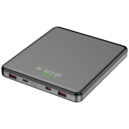 LEOTEC POWERBANK 20000MAH 100W FAST CHRG GRIS 2USB-C+2 USB-A INC CAB USB-C A USB-C65W