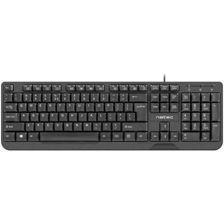 TECLADO NATEC TROUT SLIM USB NEGRO