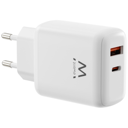 CARGADOR MOVIL EWENT EW1329 GAN RAPIDO 45W USB-C PD USB-A QC COMPACTO