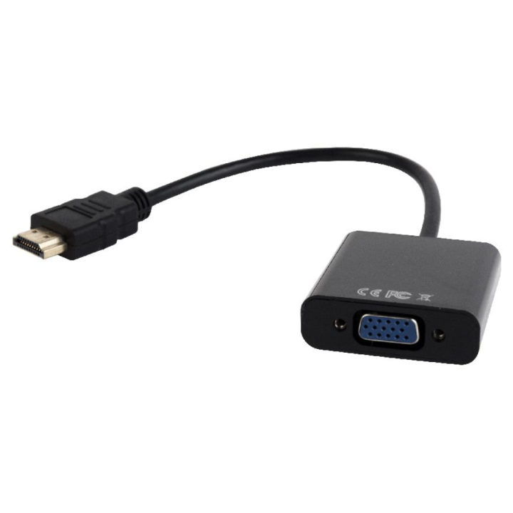ADAPTADOR GEMBIRD HDMI A VGA HEMBRA CON 3,5MM AUDIO 0,20M
