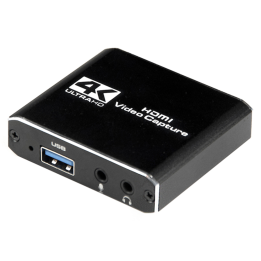 GRABADORA GEMBIRD USB - HDMI 4K NEGRO