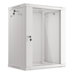 ARMARIO LANBERG MURAL RACK 19" 15U 600X450 FLAT PACK V2 PUERTA CRISTAL GRIS