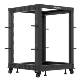 ARMARIO LANBERG ABIERTO RACK 19" 15U 600X600 AJUSTABLE HASTA 1100 NEGRO