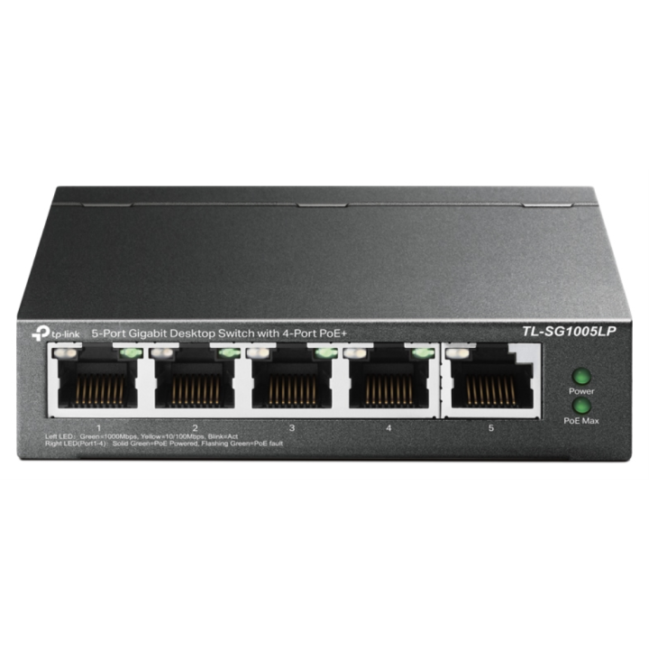 SWITCH TP-LINK 5-PORT GIGABIT DESKTOP SWITCH WITH 4-PORT POE+