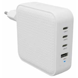 HYPERA HYPERJUICEA 100W USB-C GAN TRAVEL CHARGER (3C+1A) WHITE