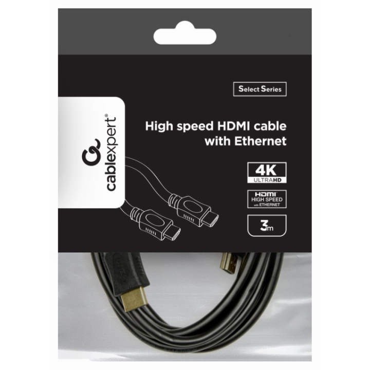 CABLE HDMI GEMBIRD MACHO MACHO 4K ALTA VELOCIDAD 3M "SELECT SERIES"