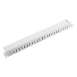 ORGANIZADOR DE CABLES LANBERG METALICO 1U TIPO A RACK 19 GRIS