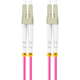 CABLE FIBRA OPTICA LANBERG 0.5 M MULTI LC/UPC-LC/UPC DUPLEX OM4 50/125 LSZH VI