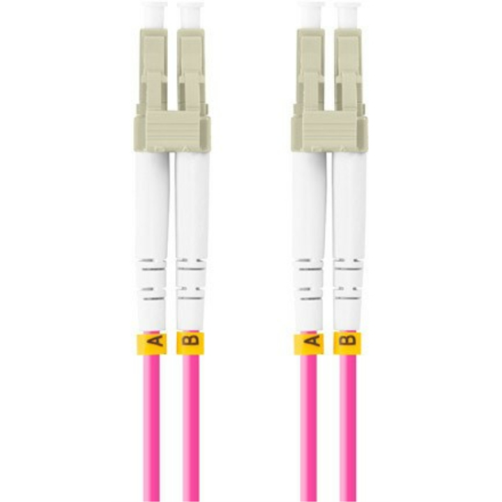CABLE FIBRA OPTICA LANBERG 0.5 M MULTI LC/UPC-LC/UPC DUPLEX OM4 50/125 LSZH VI