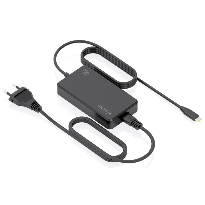 CARGADOR AISENS SOBREMESA GAN 45W PD3.0 1XUSB-C 1.8M NEGRO