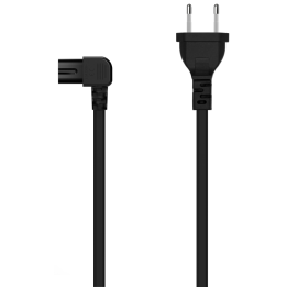 CABLE ALIMENTACION AISENS ACODADO FORMA 8 CEE7/16/M-C7/H 3mts