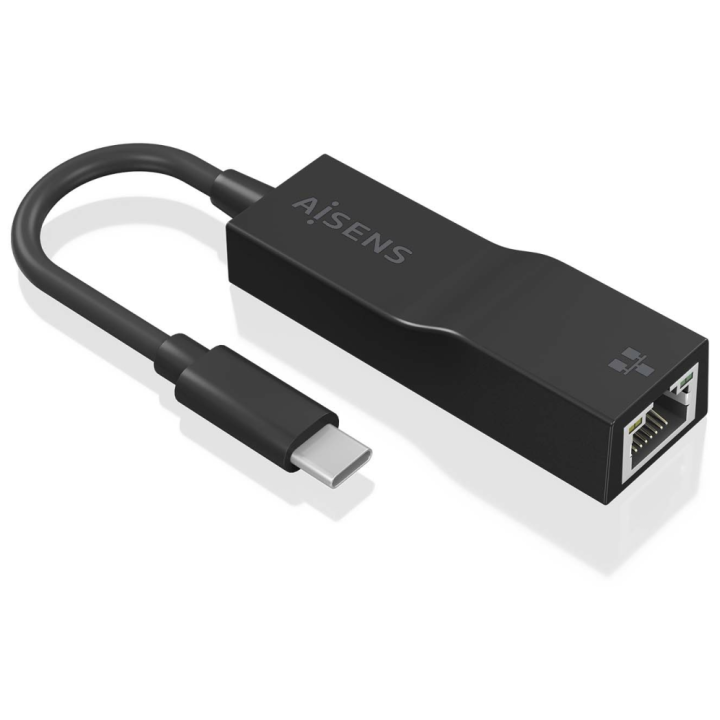 CONVERSOR AISENS USB3.1 GEN1 USB-C A ETHERNET GIGABIT NEGRO 11CM
