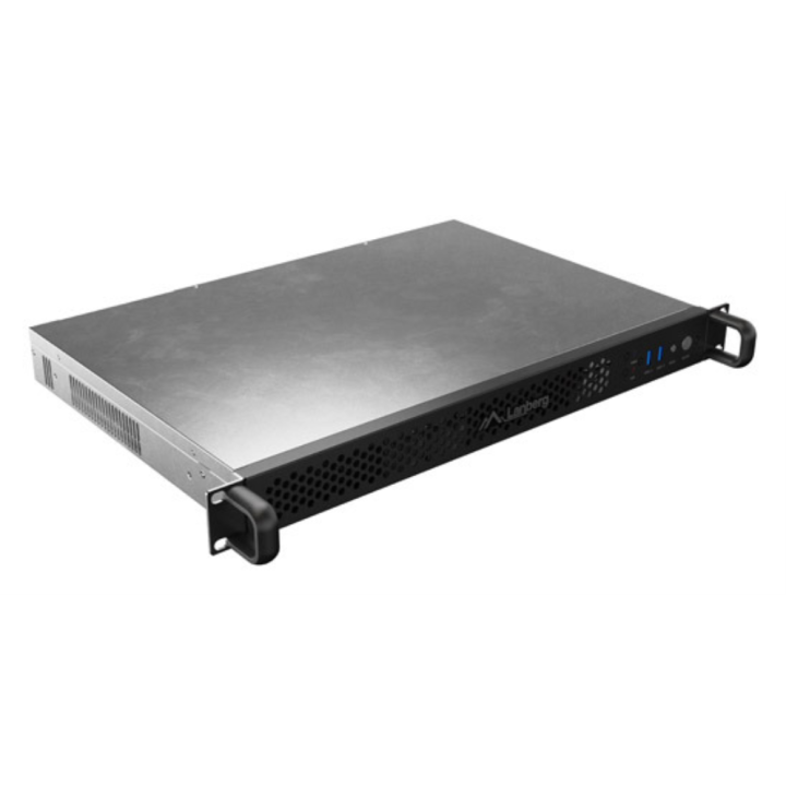 CAJA SERVIDOR LANBERG ITX PARA RACK 19'' 1U 300/10 2XUSB 3.0, 4 VENTILADORES