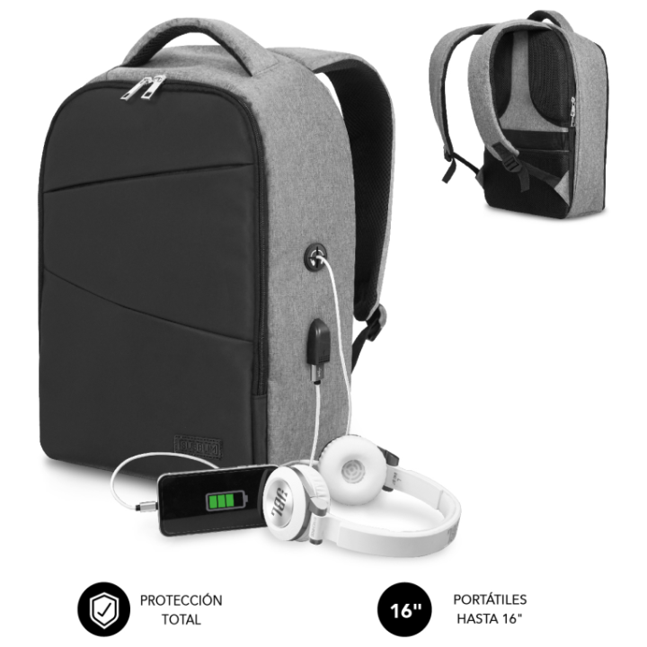 MOCHILA SUBBLIM SECURE V2 AP ANTITHEFT BACKPACK 16" BLACK