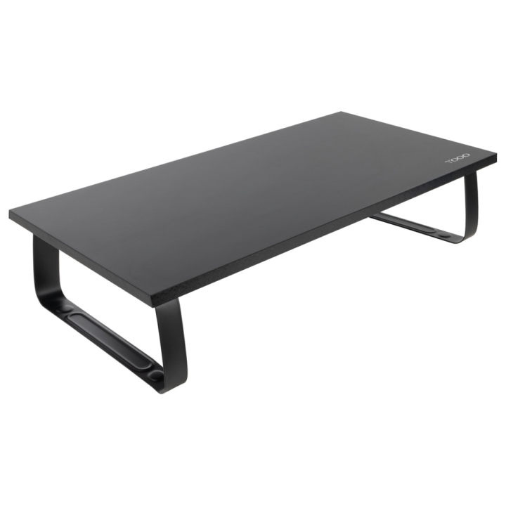 SOPORTE ELEVADOR TOOQ MADERA PARA MONITORES NEGRO