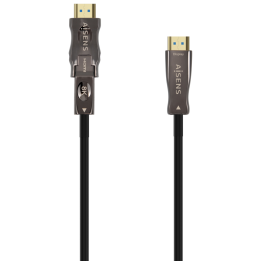 CABLE HDMI AISENS V2.1 OPTICO ACTIVO AOC DESMONTABLE 8K60HZ M/M 30M NEGRO