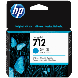 TINTA HP 712 CIAN