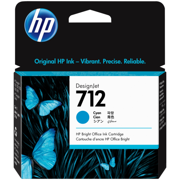 TINTA HP 712 CIAN