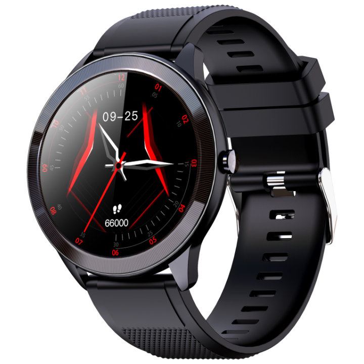 SMARTWATCH LEOTEC 1,28" MULTISPORT WAVE NEGRO PANTALLA REDONDA