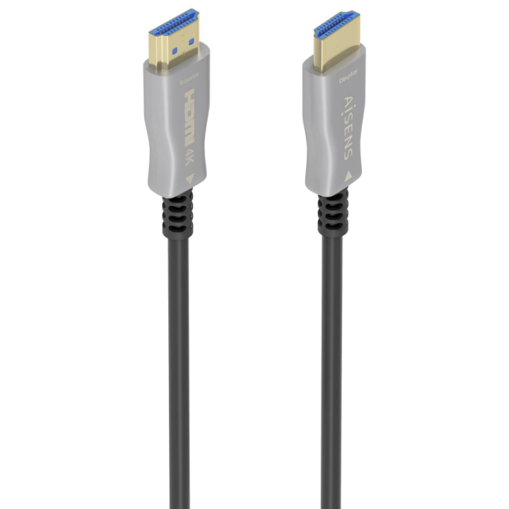 CABLE HDMI AISENS V2.0 OPTICO ACTIVO AOC 4K60HZ 18GBPS A/M-A/M 10M NEGRO