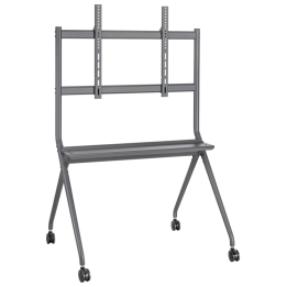SOPORTE SUELO AISENS RUEDAS BANDEJA DVD PANTALLA 120KG 50-86
