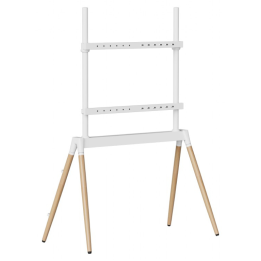 SOPORTE DE SUELO GEMBIRD PARA TV 55" - 86" BLANCO/MADERA