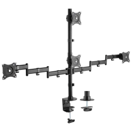 SOPORTE AISENS MESA ECO GIRATORIO INCLINABLE 4 MONITORES 8KG 13-27