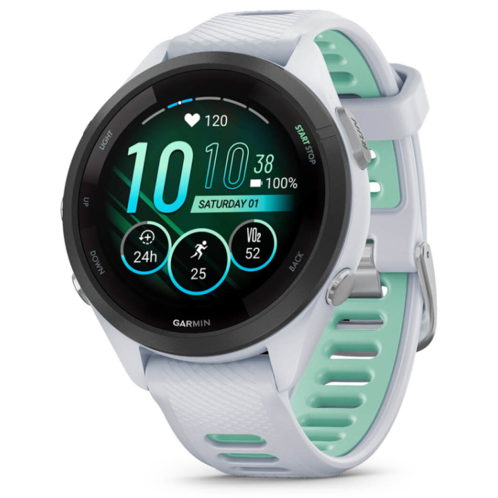 SMARTWATCH GARMIN FORERUNNER 265S BLANCO VERDE GPS
