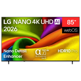 TV LG NANO 4K UHD AI 85NU8E0B3LA 85" 4K UHD 60HZ SMART TV WebOS HDR10