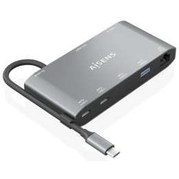 USB-C DOCK AISENS 8 EN 1 HDMI VGA RJ45 2XUSB-A 2XUSB-C 5G USB-C PD