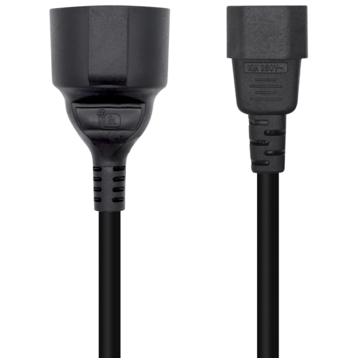 CABLE ALIMENTACION AISENS 16A C14 M A CEE7 H 25CM
