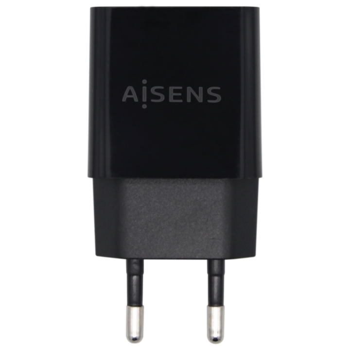 CARGADOR USB AISENS 10W ALTA EFICIENCIA 5V 2A NEGRO