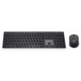 COMBO TECLADO RATON GEMBIRD BUSINESS SLIM RETROILUMINADO INALAMBRICO PT NEGRO