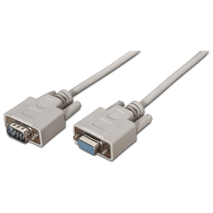 CABLE AISENS SERIE RS232 DB9/M-DB9/H BEIGE 1.8M