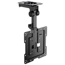 SOPORTE DE TECHO AISENS GIRATORIO PLEGABLE PARA MONITORTV 20KG DE 19-43 NEGRO