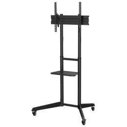 SOPORTE SUELO AISENS RUEDAS BANDEJA DVD PANTALLA 50KG 37-70