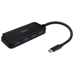 HUB AISENS USB 3.1 USB-C USB-C/M-4XTIPO A/H NEGRO 15CM