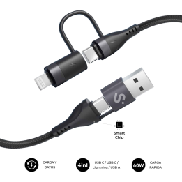 CABLE TOP 4IN1 60W C-C-L-A 1M