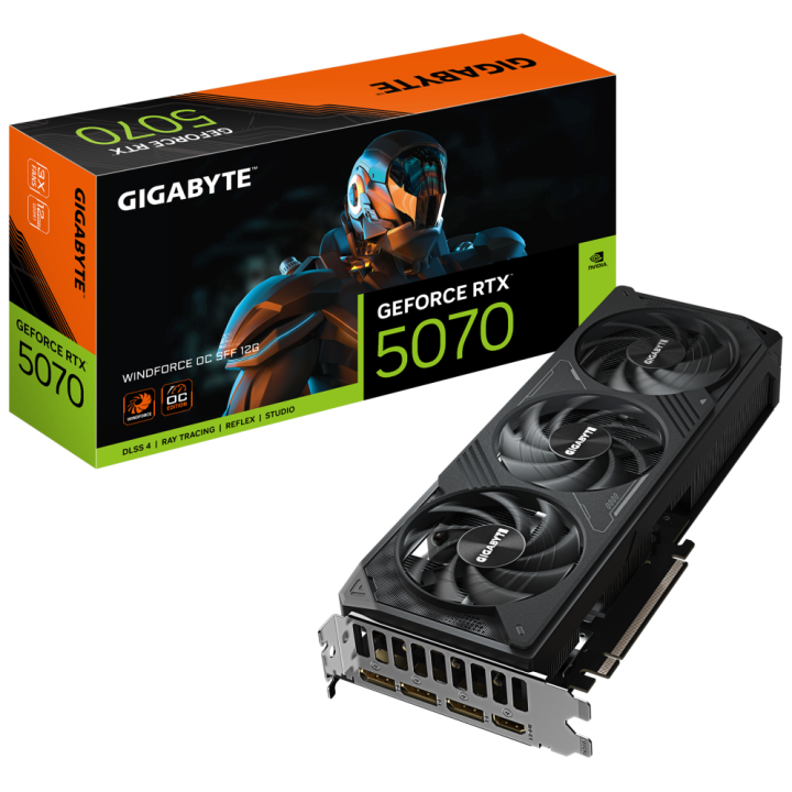 TARJETA GRAFICA GIGABYTE RTX 5070 WINDFORCE OC 12GB