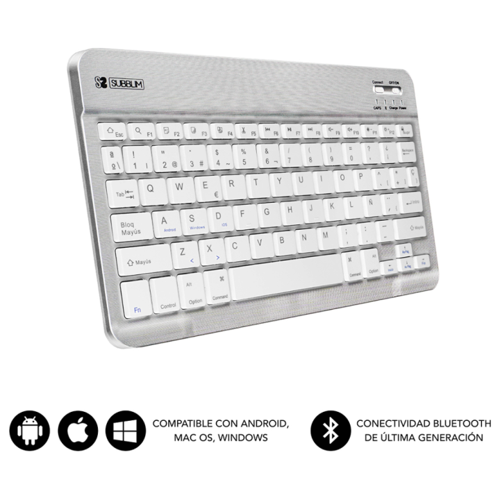 FUNDA TABLET SUBBLIM KEYTAB USB 10,1" ENGLAND