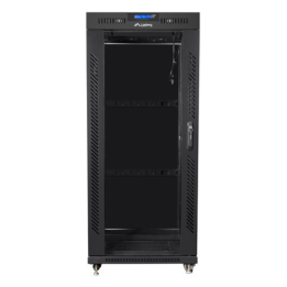 ARMARIO LANBERG RACK 19" 22U 800X800 FLAT PACK NEGRO PUERTA CRISTAL CON LCD