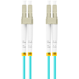 CABLE DE FIBRAOPTICA LANBERG 2M MULTI LC/UPC-LC/UPC DUPLEX OM3 50/125 LSZH AZUL
