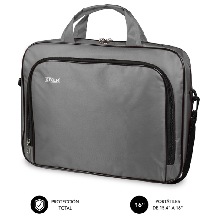 MALETIN SUBBLIM OXFORD LAPTOP BAG 15,4-16" GREY