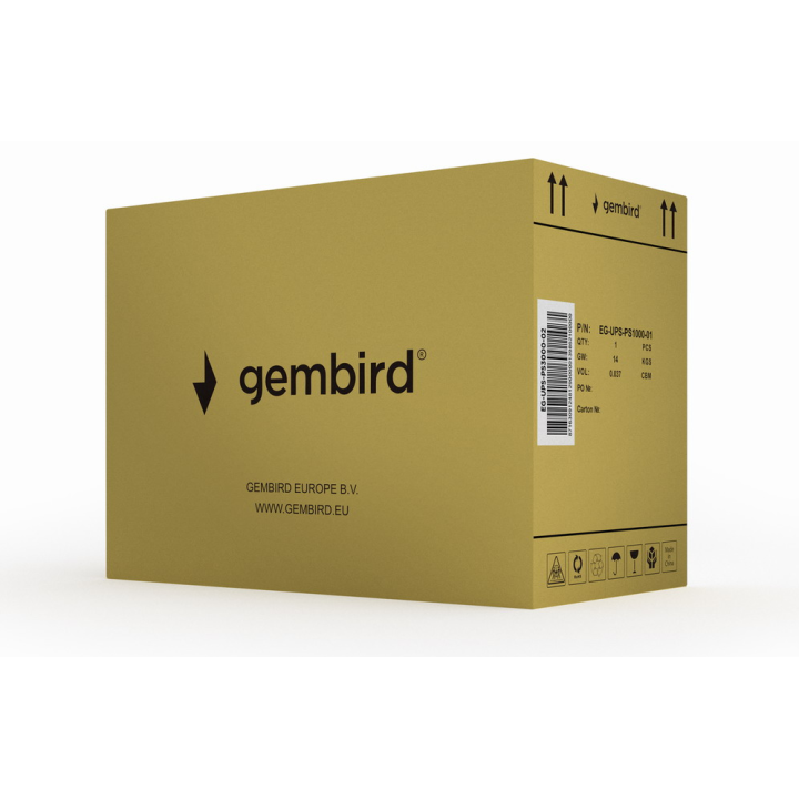 SAI GEMBIRD DE ONDA SENOIDAL PURA DE 3000 VA PANT LCD 3 SALI SCHUKO USB NEGRO