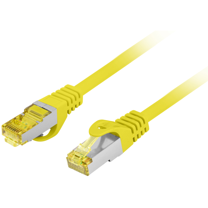 CABLE DE RED LANBERG LATIGUILLO CAT.6A S/FTP LSZH CU 3M AMARILLO FLUKE PASSED